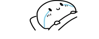 😭 crying, sad, meme, emoji, cartoon telegram sticker