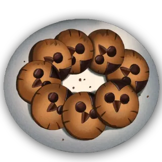🍪 Hooty The Owl House 쿠키, 후티, 아울 하우스, 음식, 귀여운, 만화 telegram sticker