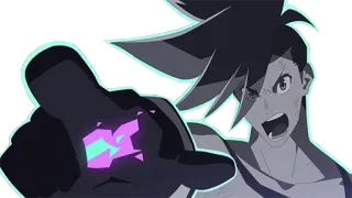 👈 Anime, Cartone animato, Urlare, Aggressività, Stilizzato, Pugni telegram sticker