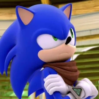 😡 Sonic the Hedgehog Sonic Boom Мультфильм, Соник, Ёж, Синий, Животное telegram sticker