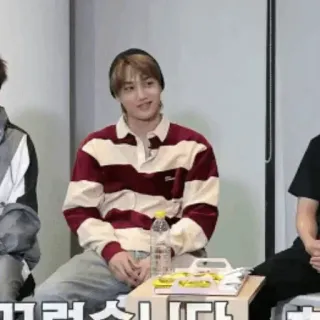 🇦🇹 꾸벅스합니다 한국인, 남자, 앉아있는, 유명인, 사람 whatsapp sticker