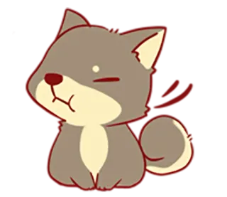 🐶 หมา, ลูกหมา, น่ารัก, การ์ตูน, สัตว์, สัตว์เลี้ยง telegram sticker