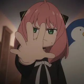 🖐 Anya Forger Spy x Family Anya Forger, Spy x Family, Anime, Charakter, Fanart whatsapp sticker