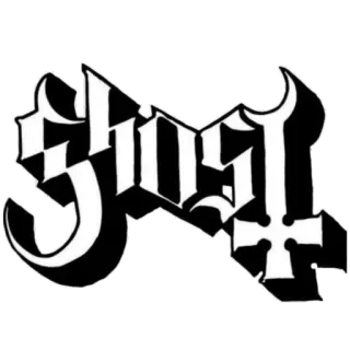 🤘 Ghost banda, fantasma, logo, música, oculto telegram sticker