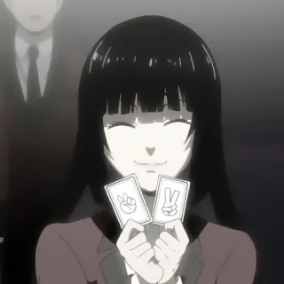🃏 Yumeko Jabami Kakegurui 动漫, 赌博, 狂赌之渊, 蛇喰梦子, 漫画, 卡牌 telegram sticker