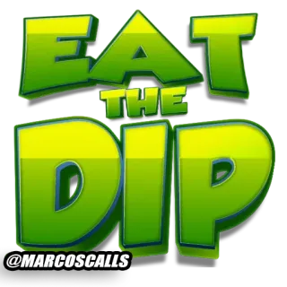 😋 EAT
THE
DIP
@MARCOS CALLS investing, stock market, business, finance, meme telegram sticker