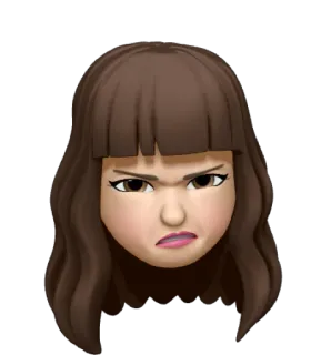 😠 Biểu tượng cảm xúc, Khuôn mặt, Tức giận, Khó chịu, Biểu cảm, Phim hoạt hình telegram sticker