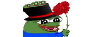 ☺️ Pepe the Frog Pepe, sapo, meme da internet, desenho animado telegram sticker