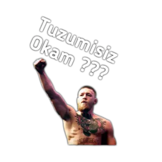 👋 Conor McGregor Tuzumisiz Okam ??? конор макгрегор, ufc, боец, боевые искусства, бокс, mma whatsapp sticker