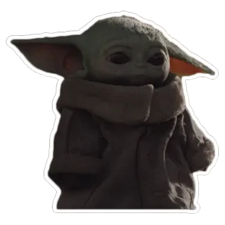🤤 Baby Yoda The Mandalorian Baby Yoda, Grogu, The Mandalorian, Star Wars, imut, Yoda, hijau whatsapp sticker