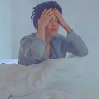 🕊 buồn, đau đầu, mệt mỏi, khó chịu, giường telegram sticker