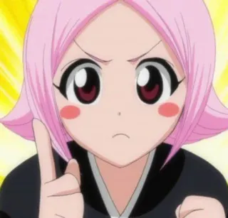 🍥 Yachiru Kusajishi Bleach Anime, Manga, Yachiru Kusajishi, Bleach, Charakter, pinke Haare telegram sticker