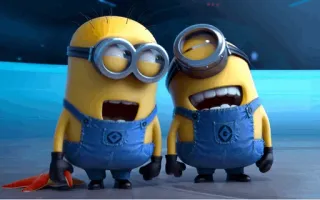 😃 Minion Despicable Me minion, cartoon, funny, cute telegram sticker