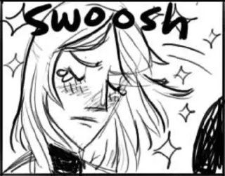 😳 SWOOSH swoosh, cartoon, manga, anime, motion telegram sticker
