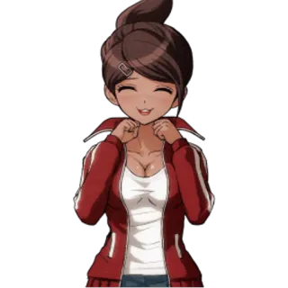 😸 Aoi Asahina Danganronpa Anime, Videogioco, Personaggio, Ragazza, Sorridendo, Aoi Asahina telegram sticker