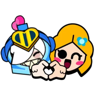 💖 卡通, 人物, 心, 爱, 可爱, 友善 telegram sticker