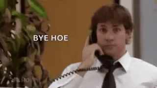 👋 BYE HOE offensive, text, slang, bye telegram sticker