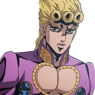 😒 Giorno Giovanna JoJo's Bizarre Adventure Anime, Manga, Giorno Giovanna, JoJo's Bizarre Adventure, Karakter, Golden Wind whatsapp sticker