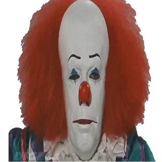 😶 Pennywise It Klaun, Horror, Stephen King, Pennywise, To telegram sticker