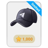 🎁 limited kapelusz, czapka, telegram, odzież, akcesorium, edycja limitowana whatsapp sticker