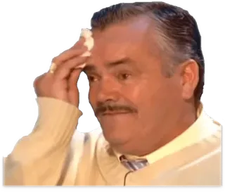 😅 man, sweating, nervous, meme, concerned telegram sticker