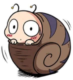 👀 Cartoon, Schnecke, Figur, Süß, Lustig telegram sticker