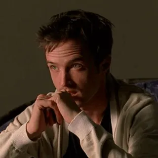 🖤 Jesse Pinkman Breaking Bad drama, tv show, meth, sad, pensive telegram sticker