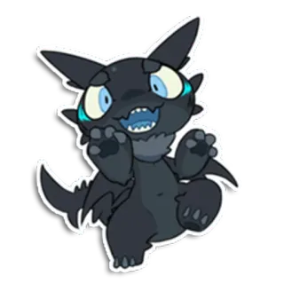 😠 Kartun, Binatang, Karakter, Lucu, Fantasi, Monster whatsapp sticker