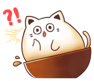 ☕ chat, dragon, dessin animé, animal, mignon, fantaisie, humour whatsapp sticker