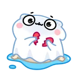 💔 triste, cuore spezzato, carino, cartone animato, piangere, emozione telegram sticker