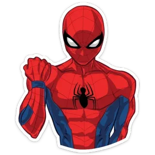 😡 Spider-Man superhero, marvel, comics, spider, peter parker telegram sticker