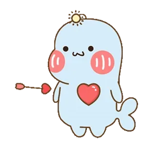 😍 可爱, 卡哇伊, 爱心, 卡通, 迷人, 古怪, 贴纸 telegram sticker