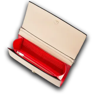 👝 Кошелек, Портмоне, Клатч, Модный аксессуар, Красный интерьер, Кремовый экстерьер telegram sticker