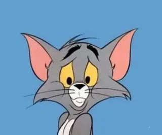 😐 Tom Cat desenho animado, gato, Tom e Jerry, animal, expressão telegram sticker