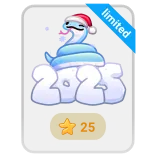 🎁 2025 wąż, nowy rok, 2025, czapka Mikołaja, naklejka whatsapp sticker