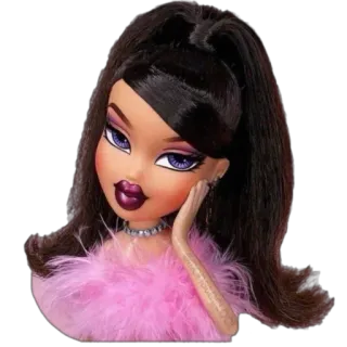 🤨 boneca, bratz, moda, menina, maquiagem telegram sticker