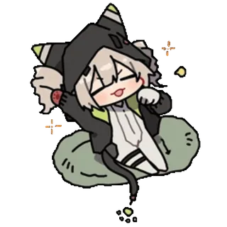 😼 Anime, Manga, Niedlich, Kawaii, Figur, Cartoon whatsapp sticker