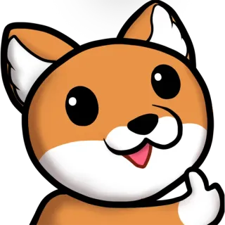 👍 raposa, animal, desenho animado, joinha, emoji, adesivo whatsapp sticker