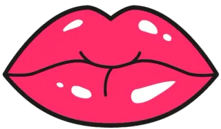 Hot Lips @stickersb2b telegram stickers