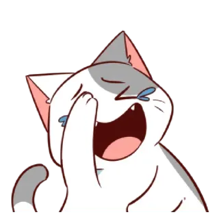 😂 cat, laughing, crying, emoji, funny, joy telegram sticker