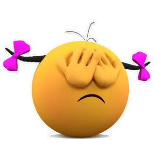 🙍 อีโมจิ, หัวเสีย, เศร้า, เอามือกุมหน้า, ร้องไห้ telegram sticker