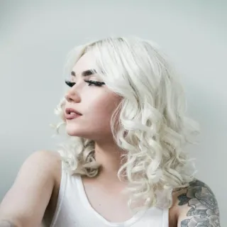 👁 wanita, potret, gadis, perempuan, orang, model, kecantikan, rambut telegram sticker