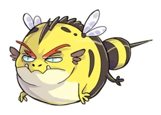 🐝 Biene, Monster, Cartoon, Tier, wütend telegram sticker