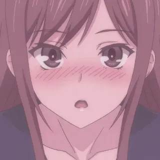 🌟 Anime, Rougeurs, Mignon, Fille, Animation japonaise telegram sticker
