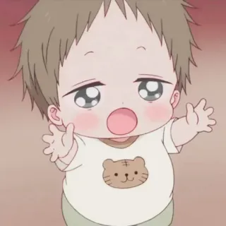 ❤️‍🔥 bebè, anime, cartoni animati, neonato, carino, bambino telegram sticker