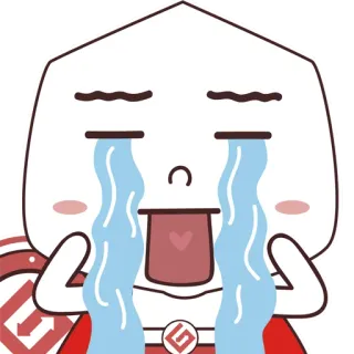 😢 weinen, traurig, emoji, cartoon, gesicht, tränen telegram sticker