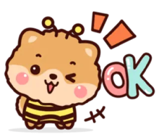 😉 ok chomik, zwierzę, słodki, ok, okej, pszczoła telegram sticker