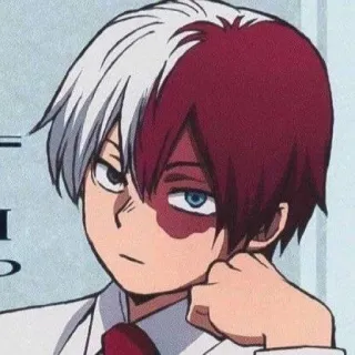 ❄️ Shoto Todoroki My Hero Academia Anime, Manga, Postać, My Hero Academia, Shoto Todoroki telegram sticker