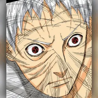 ⚫️ Obito Uchiha Naruto Anime, Manga, Uchiha, Cattivo, Ninja telegram sticker