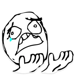 😩 Meme, Trollface, Meme Internet, Dessin animé whatsapp sticker